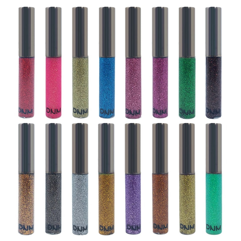 16 Colours Shiny Pearlescent Metallic Eyeliner Eyeshadow Pen Glitter Matte Liquid Eyeliner Waterproof Lasting Maquiagem TSLM1