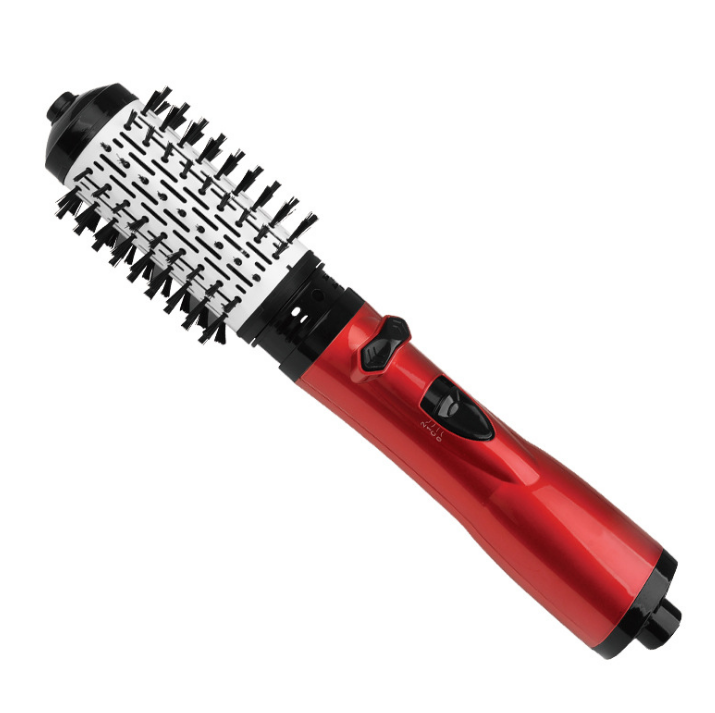 2 in 1 Rotating Curling Iron Brush Constant Temperature Hot Air Comb Automatic Hair Comb Rotating Curling Iron Brush